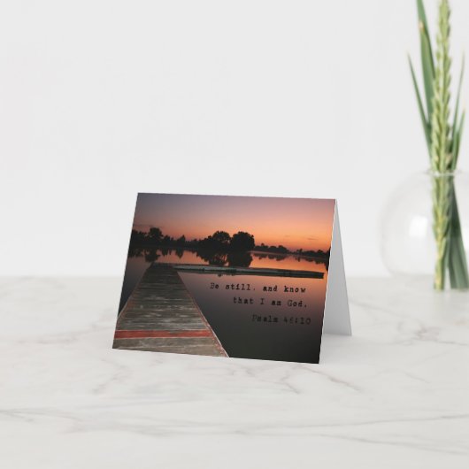Be Still and Know Note Card Karte (Vorderseite)