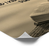 Be Still and Know that I Am God Bible Poster (Ecke)