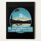 Be still and know that I am God Bible Verse Planer (Rückseite)