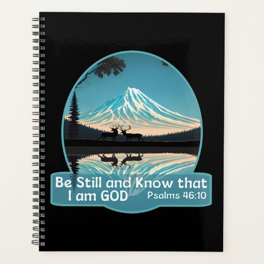 Be still and know that I am God Bible Verse Planer (Vorderseite)