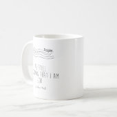 Be still and know that I am God Kaffeetasse (Vorderseite Links)