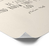 Be still and know that I am God  Poster (Ecke)