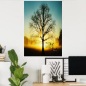 Be still and know that I am God Poster (Heimbüro)