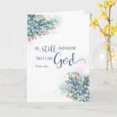 Be Still and Know that I am God, Ps 46:10 Karte (Gelbe Blume)