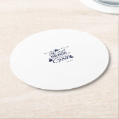 Be still and know that I am God Runder Pappuntersetzer (Angewinkelt)