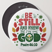 Be Still and Know that I am your God Button (Vorne & Hinten)