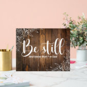Be Still and Know That I’m God Acrylschild (Hochzeit)