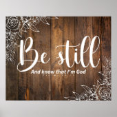 Be Still and Know That I’m God Poster (Vorne)