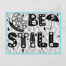 Be Still Coloring Postcard Postkarte