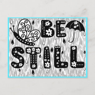 Be Still Coloring Postcard Postkarte