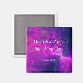 "Be Still" Fraktal Art Scripture Magnet (Vorderseite/Rückseite)