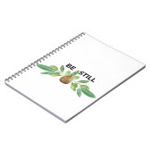 Be Still Inspirational Olive Branch Faith Notebook Notizblock (Linke Seite)