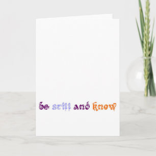 be still karte