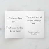 Be Still My Heart- Personalized Valentine Karte (Innenseite)