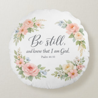 Be still round pillow rundes kissen