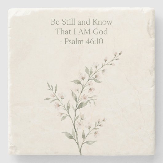 Be Still Stone Untersetzer (Vorderseite)