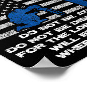 Be Strong And Courageous Do Not Be Afraid Prayer  Poster (Ecke)