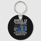 Be Strong And Courageous Do Not Be Afraid Prayer  Schlüsselanhänger (Vorderseite)