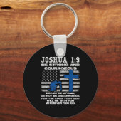 Be Strong And Courageous Do Not Be Afraid Prayer  Schlüsselanhänger (Vorderseite)