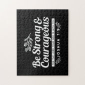 Be Strong and Courageous – Joshua 1:9 Bible Verse  Puzzle (Vertikal)