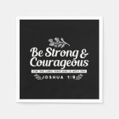 Be Strong and Courageous – Joshua 1:9 Bible Verse  Serviette (Vorderseite)