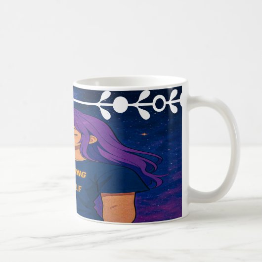 Be Strong for Yourself – Inspirational Anime Mug Kaffeetasse (Rechts)
