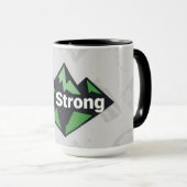 Be Strong Geometric Tasse (VorderseiteRechts)