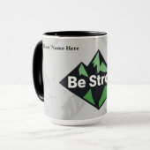 Be Strong Geometric Tasse (Vorderseite Links)