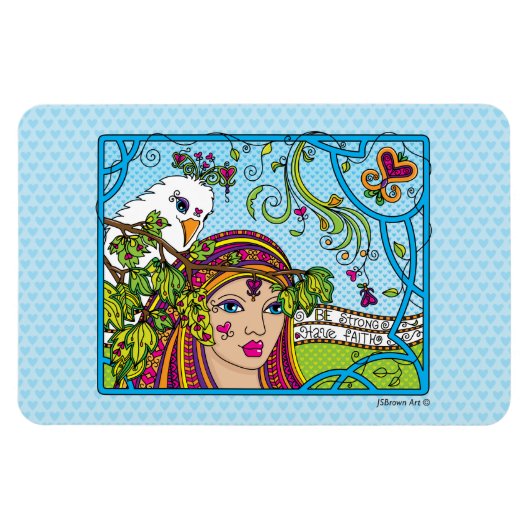 Be Strong_Have Faith_Flexible Magnet 6"x4" (Horizontal)