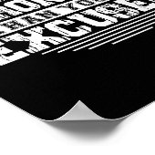 Be Stronger Than Your Excuses Funny Motivational Q Poster (Ecke)