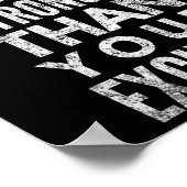 Be Stronger Than Your Excuses  Poster (Ecke)
