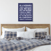 Be Superhero Wall Art Leinwand - Superhero Playroo (Insitu (Schlafzimmer))