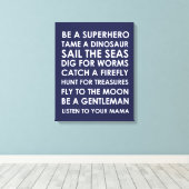 Be Superhero Wall Art Leinwand - Superhero Playroo (Insitu (Holzboden))