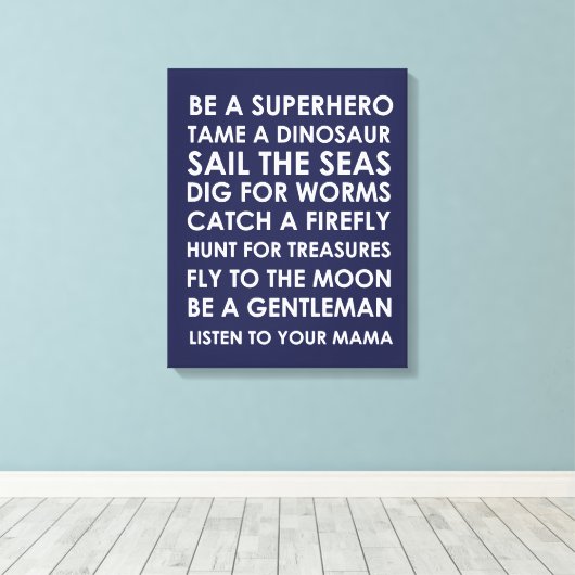 Be Superhero Wall Art Leinwand - Superhero Playroo (Insitu (Holzboden))