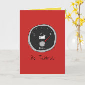 Be Tankful - Funny Thanksgiving Card Karte (Gelbe Blume)