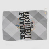 Be the Architect of Your Future Golfhandtuch (Horizontal)