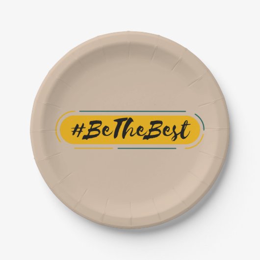 #be the best pappteller (Vorderseite)