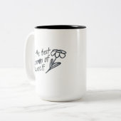 Be the Best Version of Yourself Motivational Zweifarbige Tasse (Vorderseite Links)