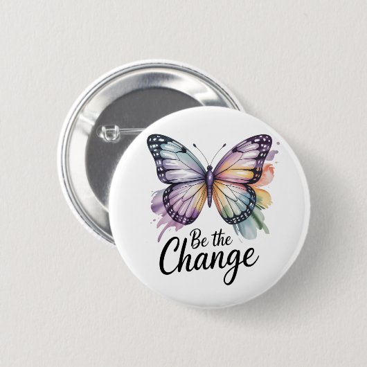 Be the Change  Button (Vorne & Hinten)