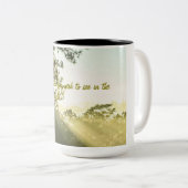 "Be the Change: Inspirier Transformation" Zweifarbige Tasse (VorderseiteRechts)