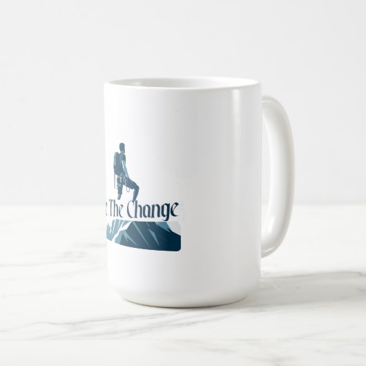 Be The Change Kaffeetasse (VorderseiteRechts)