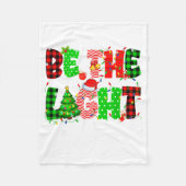 Be The Light Christian Christmas Pjs Xmas Men Wome Fleecedecke (Vorderseite)
