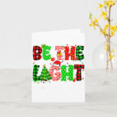 Be The Light Christian Christmas Pjs Xmas Men Wome Karte (Gelbe Blume)