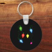 Be The Light Christmas Lights Matthew 5_14 Bible C Schlüsselanhänger (Vorderseite)