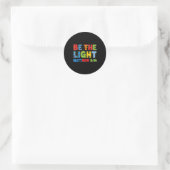 Be The Light Matthew 5 14  Runder Aufkleber (Tasche)