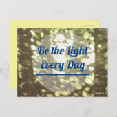 Be the Light Postkarte (Vorne/Hinten)