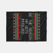 Be The Reason Hr Gets Involved Office Ugly Christm Fleecedecke (Vorderseite (Horizontal))
