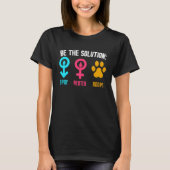 Be The Solution Spay Neuter Adopt Animal T-Shirt (Vorderseite)