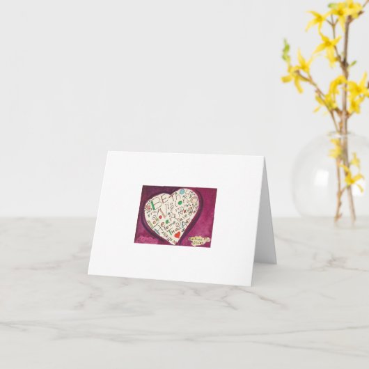 Be Thou My Vision note card. Karte (Gelbe Blume)