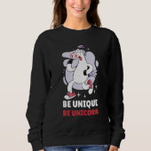 Be Unique Be Unicorn 3 Sweatshirt (Vorderseite)